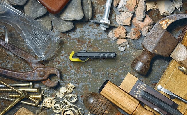 Jabra Steel surrounded by tools